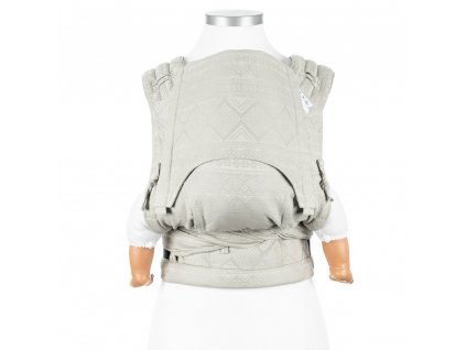 fidella flyclick baby carrier classic cubic lines pale grey