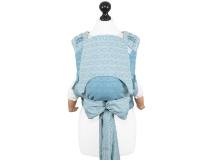 Fidella Fly Tai - Mei Tai BABY SIZE - Hugs and Kisses - blue heaven Fidella Fly Tai - Mei Tai BABY SIZE - Hugs and Kisses - blue heaven