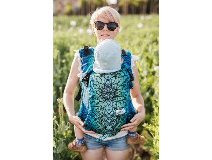 Ergonomické rostoucí nosítko Be Lenka 4ever - Mandala Polar Day klasické popruhy + chrániče ramenních popruhů