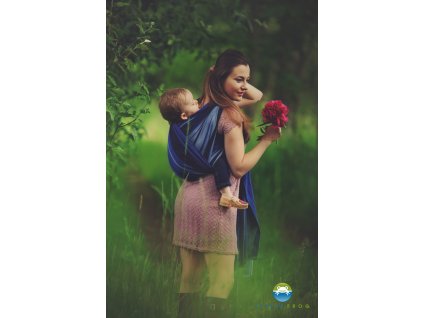 PŮJČOVNA šátek Little Frog keprový Dark Kyanite vel. 6 (cena vč.kauce)