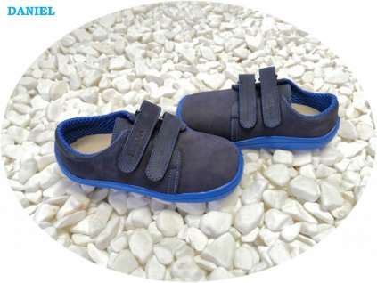 Beda celoroční barefoot obuv Daniel nízký na suchý zip