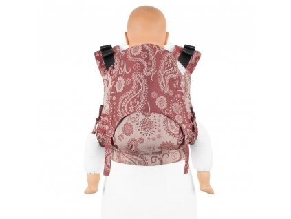 Ergonomické nosítko Fidella Fusion TODDLER SIZE 2.0 – Persian Paisley Ruby Red