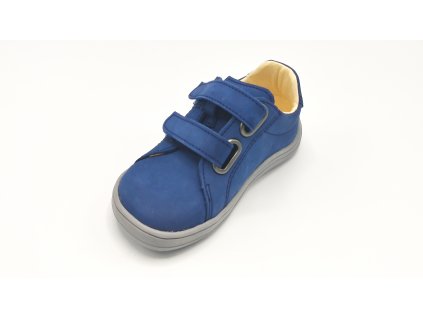 Baby Bare Shoes - barefoot celoroční obuv - Febo Spring - Navy - nubuk