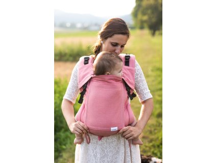 Lenka 4ever Pink široké popruhy s křížením + chrániče ramenních popruhů