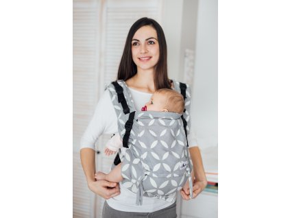 Be Lenka 4ever Classic Grey široké popruhy s křížením + chrániče ramenních popruhů