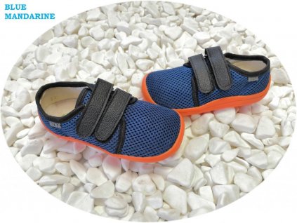 Beda barefoot síťované tenisky Blue Mandarine