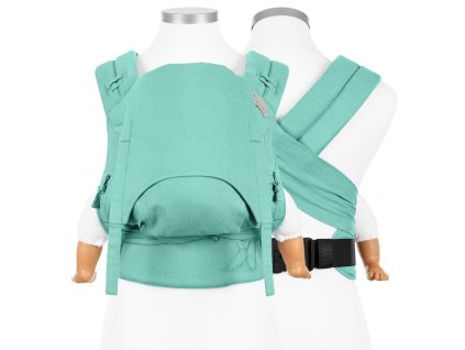 flowclick half buckle babytrage chevron mint baby