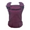 Ergonomické nosítko MoniLu UNI - Leaves Burgundy včetně slintáčků