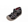 Boots4U textilní sandály capáčky T020 hvězda tmavá