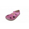 Pegres barefoot sandály kožené BF5 růžová