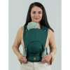 isara quick half buckle evergreen linen baby carrier