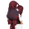 baby size fly tai mei tai baby carrier classic outer space ruby red 3