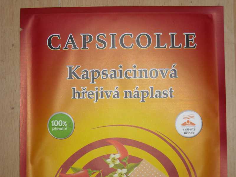 Kapsaicinová hřejivá náplast CAPSICOLLE 12x18 cm 