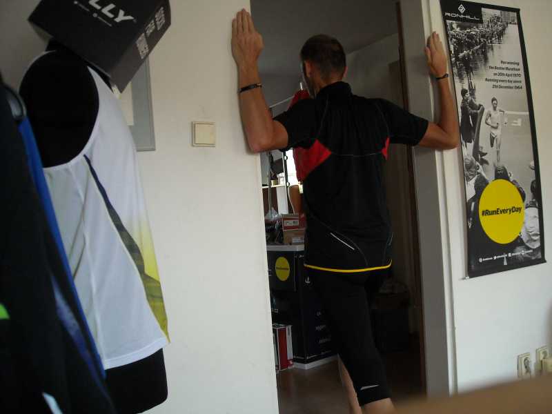 protažení/strečink prsních svalů 