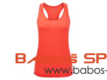 RH 005337 Rh 00723 Hot Coral Marl Womens Life Tencel Vest Front