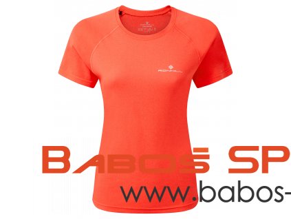 RH 005195 Rh 00195 Hot Coral CFWD Womens Core S S Tee Front