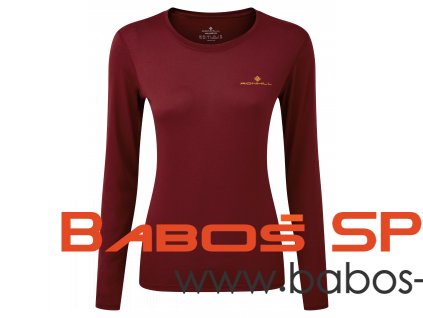 RH 005789 Wmns Core LS Tee Rh 00764 CabernetDune Front