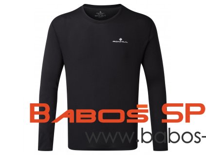 RH 005790 Mens Core LS Tee RH 00681 BlackBright White Front