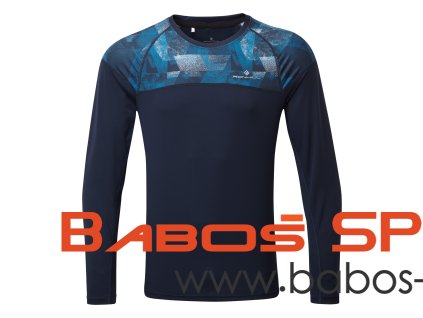 RH 004955 Rh 00694 DeepNavyMarl Atlantic Mens Tech Revive LS Tee Front