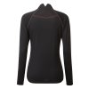 RH 005123 Rh 00285 Black HotPink Womens Tech Merino Half Zip Tee Back
