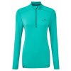 RH 005742 Wmns Tech Thermal 12 Zip Tee Rh 00784 JadeGrape Front