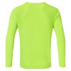 RH 005790 Mens Core LS Tee R042 Fluo YellowBlack Back