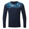 RH 004955 Rh 00694 DeepNavyMarl Atlantic Mens Tech Revive LS Tee Front