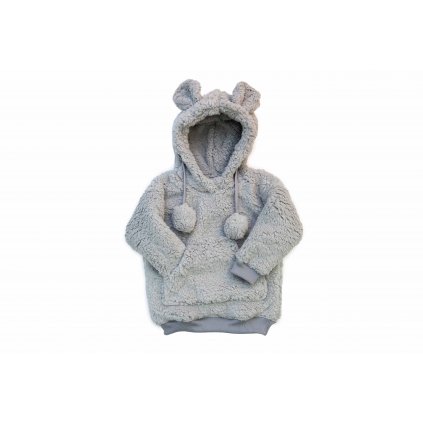 mikina bear grey