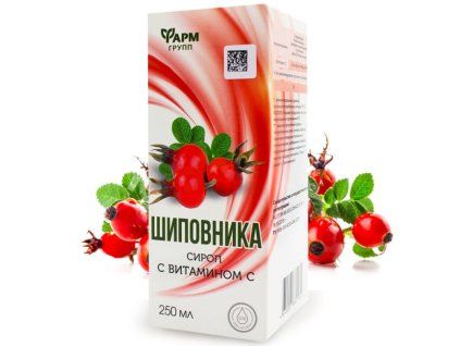 Šípkový sirup 250 ml.
