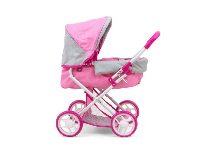 Dětský kočárek pro panenky Milly Mally Alice Prestige Pink