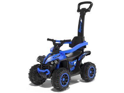 Dětské odrážedlo Baby Mix Mega s vodící tyčí modré