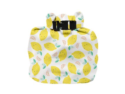 23001 nepropustna taska na pouzite plenky nebo plavky cute fruit s citony zluta