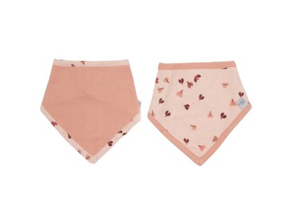 28804 bandana slintacek bebe jou sweet butterfly 2ks ruzovy