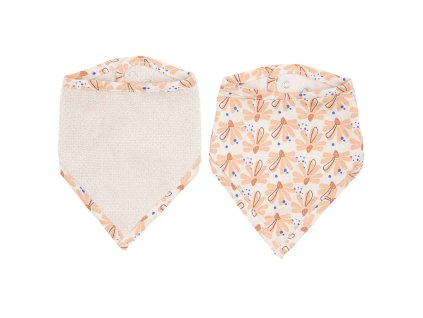 29114 l01851 bandana slintacek luma 2ks flowerfever nude ruzovy broskvovy