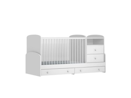 15227 2 bila kombinovana postylka mia white kombi 120x70cm