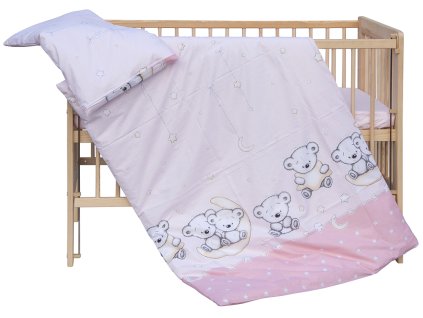 4104 1 povleceni do postylky 2dilne scarlett toro ruzova 90 x 120 cm