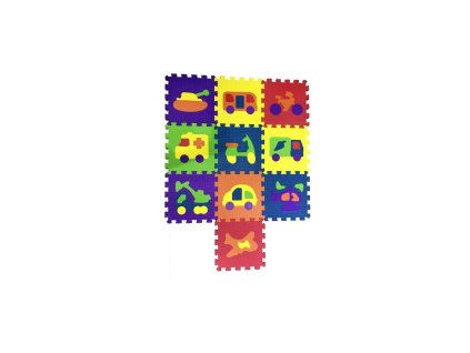 COSING Pěnová podložka puzzle - Dopravní prostředky 10ks