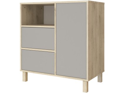 26547 2 komoda do detskeho pokoje wing grey oak grey komoda