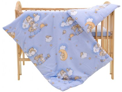 559 1 povleceni do postylky 2dilne scarlett mracek modra 90 x 120 cm