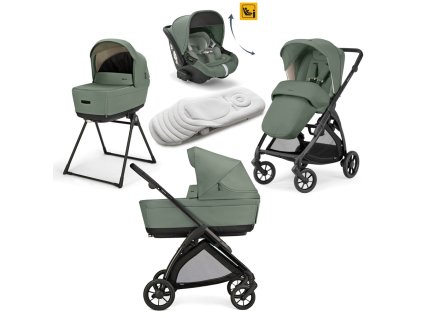 31963 5 kocarek inglesina electa darwin recline 2025 murray green sedozeleny s polohovaci autosedackou welcome pad stand upem lehky kocarek