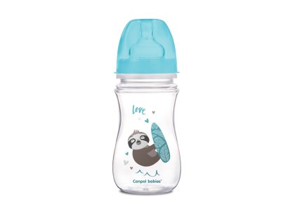 canpol babies lahev se sirokym hrdlem exotic animals 240 ml