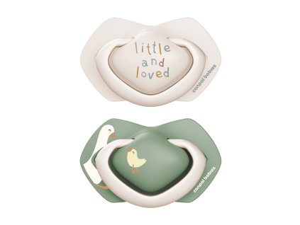 canpol babies dudlik silikonovy symetricky light touch goose 18m 2ks