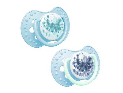 lovi dudlik silikonovy dynamicky tie dye 18m 2ks kluk