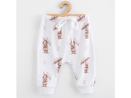Dětské bavlněné kalhoty Jogger New Baby For Babies bunny 74 (6-9m)