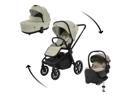 Set kočárek Move Cross 5 + hluboká korba  Move XL 5 + autosedačka XM dle vlastního výběru + báze, Boss Grey