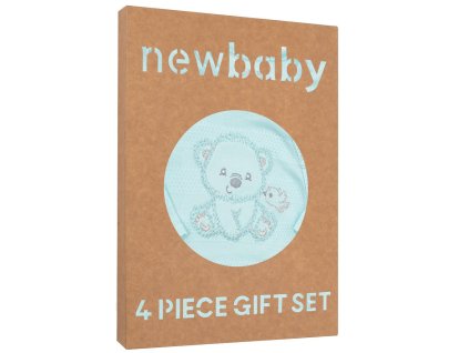 Kojenecká soupravička do porodnice New Baby Sweet Bear modrá 56 (0-3m)