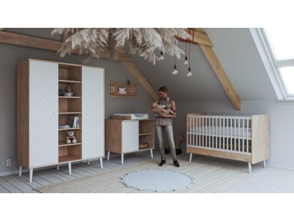 32164 xxl 3 dilna sada 2 1 detskeho pokoje faktum peak natural zahrnuje prebalovaci komodu detskou prestavitelnou postylku 140x70 cm tridilnou skrin zdarma