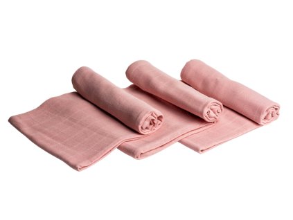 TERRA GAIA čtvercové pleny organic 75x75cm pink 3ks