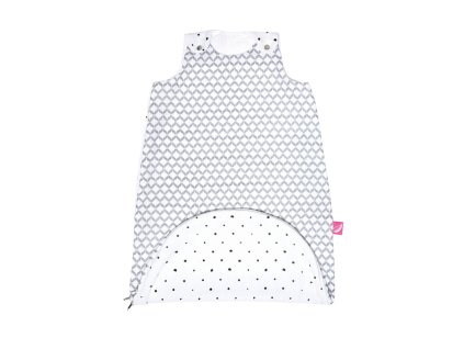 MOTHERHOOD Pytel na spaní mušelínových 2v1 Zip a Round Grey Classics 3-18 m 0,5 tog