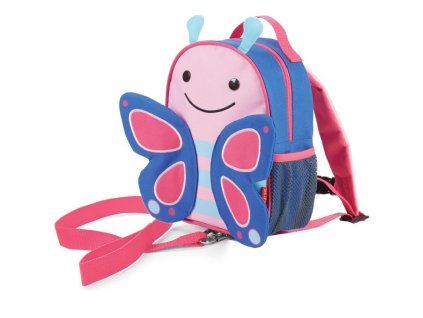 SKIP HOP Zoo Batůžek s bezpečnostním vodítkem Motýlek 1r+